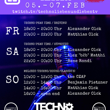 [07.02.2021] Techno Lieben &amp; Leben Livestream @ Twitch