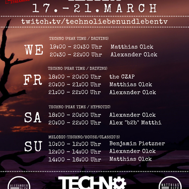 [21.03.2021] Techno Lieben &amp; Leben Livestream @ Twitch