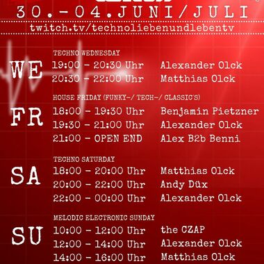[02.07.2021] Techno Lieben &amp; Leben Livestream @ Twitch