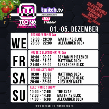 [03.12.2021] Techno Lieben &amp; Leben Livestream @ Twitch