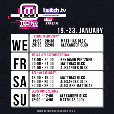 [21.01.2022] Techno Lieben &amp; Leben Livestream @ Twitch