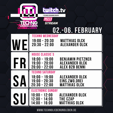 [04.02.2022] Techno Lieben &amp; Leben Livestream @ Twitch
