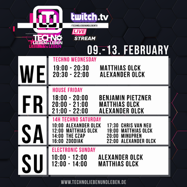 [11.02.2022] Techno Lieben &amp; Leben Livestream @ Twitch