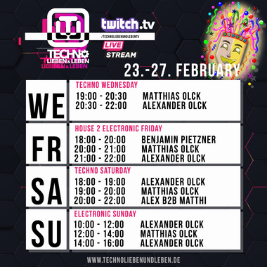 [25.02.2022] Techno Lieben &amp; Leben Livestream @ Twitch