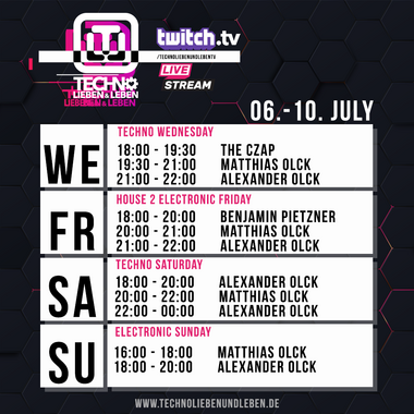 [08.07.2022] Techno Lieben &amp; Leben Livestream @ Twitch