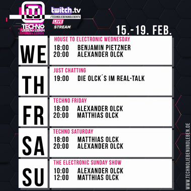 [15.02.2023] Techno Lieben &amp; Leben Livestream @ Twitch