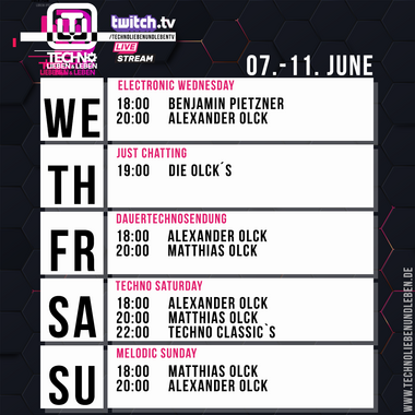 [07.06.2023] Techno Lieben &amp; Leben Livestream @ Twitch
